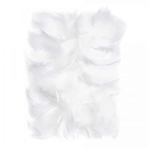 Feathers 5-12 Cm, 10 G White
