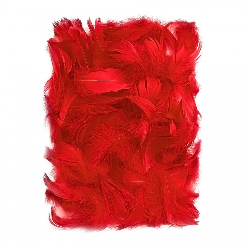 Feathers 5-12 Cm, 10 G Red