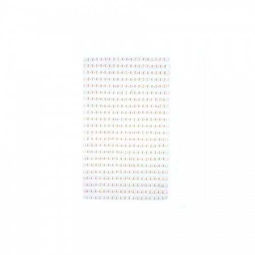 Adhesive Pearls 4 Mm, 440 Pcs Opalescent White