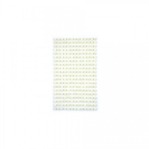 Adhesive Pearls 6 Mm, 260 Pcs Opalescent White