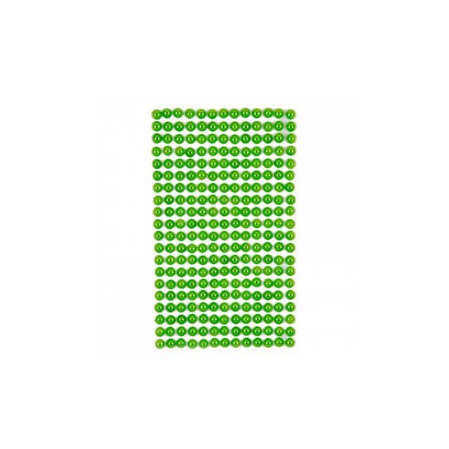 Adhesive Pearls 6 Mm, 260 Pcs Green