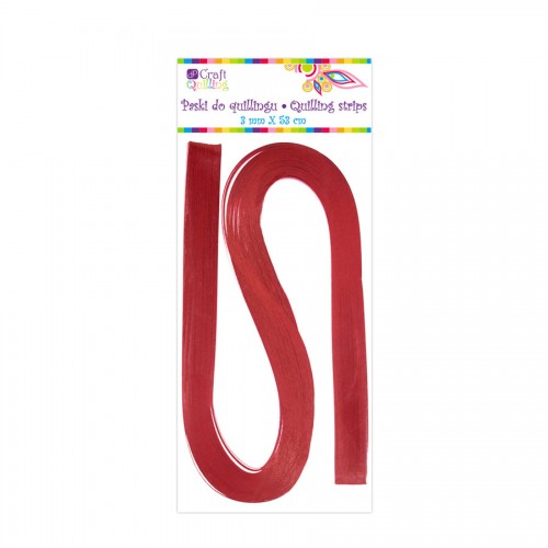 Quilling Strips 3 Mm - Red, 100 Pcs