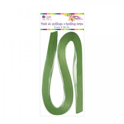 Quilling Strips 3 Mm - Green, 100 Pcs
