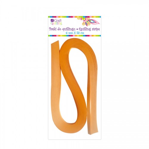 Quilling Strips 6 Mm - Orange, 100 Pcs