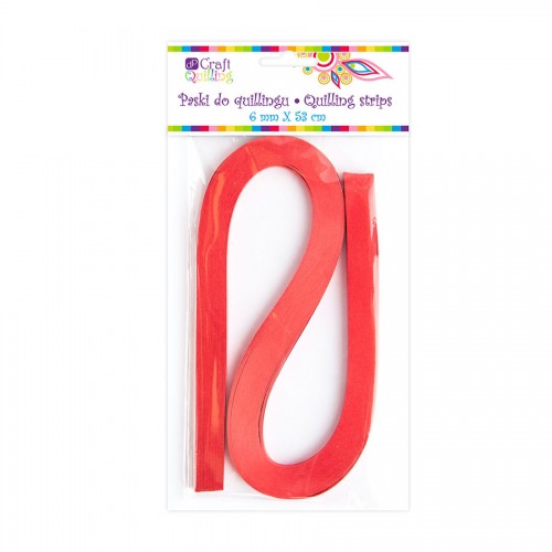 Quilling Strips 6 Mm - Red, 100 Pcs