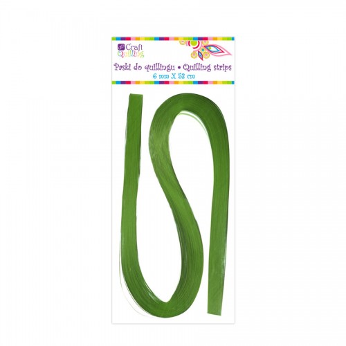 Quilling Strips 6 Mm - Green, 100 Pcs