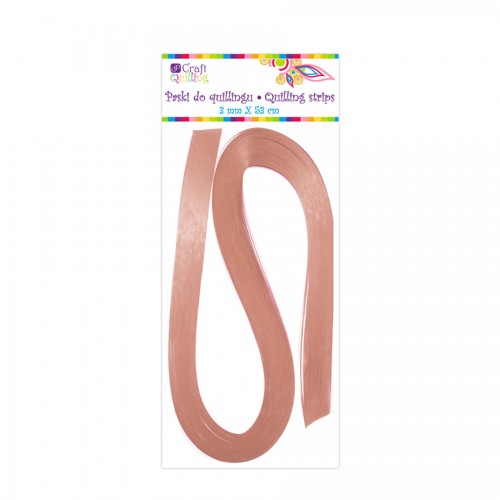 Pearlescent Quilling Strips 3 Mm - Pink, 100 Pcs