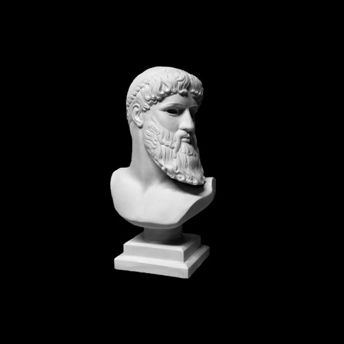 Plaster Cast The Head Of Zeus