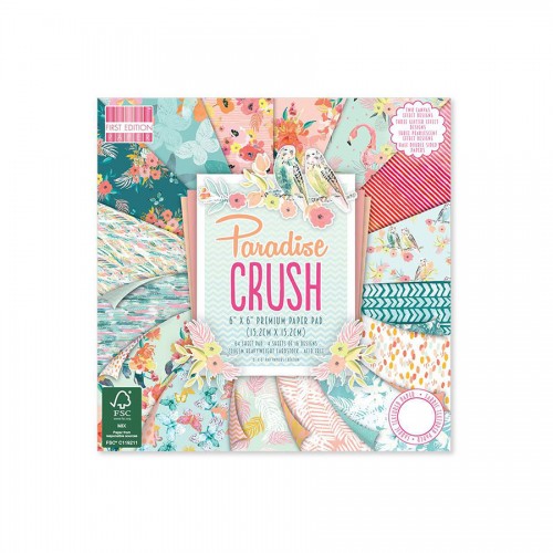 Paper and Cardstock pads 15x15cm, Paradise Crush