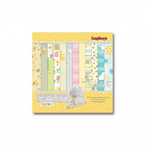 Paper Collection Set Sweet Dreams (6*6-190GSM), 24