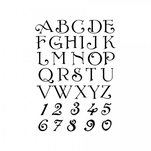Stencil G Cm. 21X29,7 Alphabet
