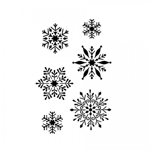All-Purpose Stencil A4 Snowflake