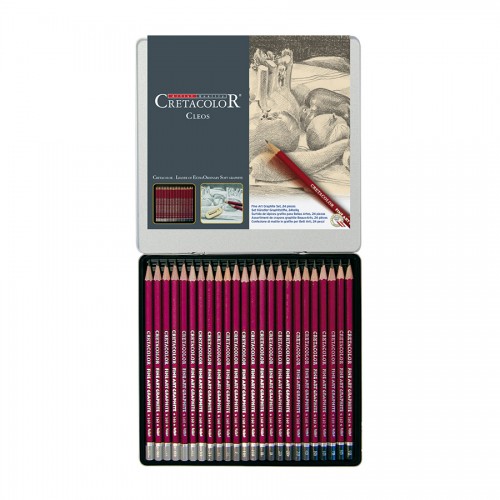Set of Graphite Pencils 24 pcs, Cretacolor