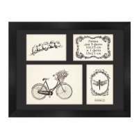 Wooden frame with glass 30X40 for 4 photos GP630-07/2493 (black/black)