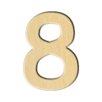 Wooden pc. for art 118 "Number 8" 2,1х3 cm