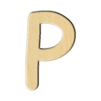 Wooden pc. for art 171 "Letter Р (russ.)" 4,4х7 cm