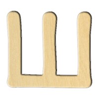 Wooden pc. for art 179 "Letter Ш (russ.)" 7,7х7 cm