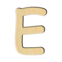 Wooden pc. for art 227 "Letter E (eng.)" 4,7х7 cm