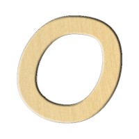 Wooden pc. for art 237 "Letter O (eng.)" 6,8х7 cm