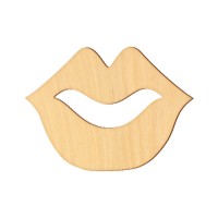 Wooden pc. for art 351 "Lips" 6,5х5 cm