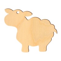 Wooden pc. for art 421 "Sheep №3 " 8*6,6 cm