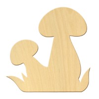 Wooden pc. for art 428 "Mushrooms" 10*10 cm