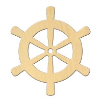 Wooden pc. for art 459 "Ship's wheel" 10*11,2 cm
