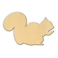 Wooden pc. for art 461 "Squirrel" 14*9,5 cm