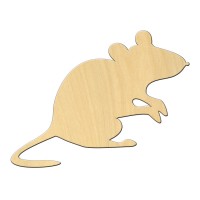 Wooden pc. for art 473 "Mouse" 11,7*9 cm