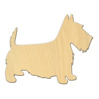 Wooden pc. for art 477 "Dog №2" 11,2*8,9 cm