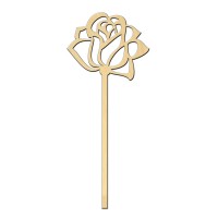 Wooden pc. for art 516 "Rose with stand" 7,1х17 cm