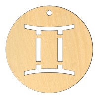 Wooden pc. for art 549 "Gemini" 8х8 cm