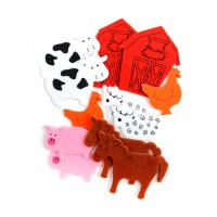 Felt Stickers - 12 Pcs