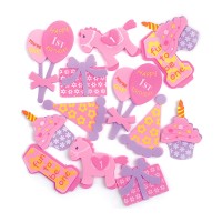 3D Foam Stickers - 12 Pcs