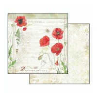 Double Face Paper  Herbarium poppy