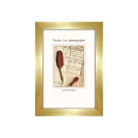Plastic frame with glass 15х21 1776/501H (golden)