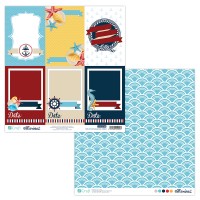 30,5 X 30,5 CM DOUBLE SIDED PAPER - MARINE 08