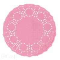 PAPER DOILIES 11 CM, 5 PCS PINK