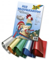 Alu-Foil cardboard, 300g/mІ DIN A4, 5 sh., asstd. col.