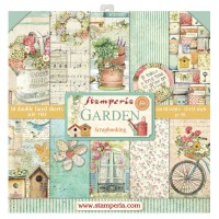 Block 10 sheets 30,5x30,5 (12"x12" Double Face Garden