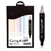 GRAPH'IT Marker, Set of 12 - Pastels - Soft