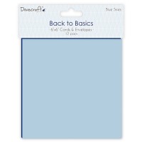 Dovecraft Back to Basics  Blue Skies Cards and Envelopes
