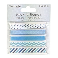 Dovecraft Back to Basics  Blue Skies Ribbons