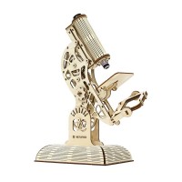 Mechanical Wooden model Microscope