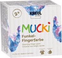MUCKI Gleaming Finger paints Set of 4