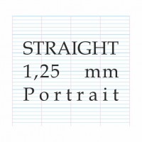 Straight / Gothic Calligraphy 1,25 mm  – A4 (Landscape)