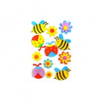3D FOAM STICKERS - BEES, 11 PCS