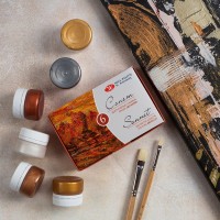 Gouache Set ''Sonet'' 6X20Ml Jars, Metallic St.-Petersburg