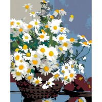 Standard Kit, painting by numbers, „Chamomiles in a Вasket“, 35х45cm,