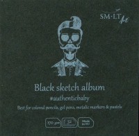 Black sketch album "SMLT ART"  90x90mm,32sht,170gsm